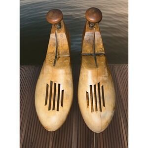 Vintage Walk Over  Pair Of Wooden Shoe Stretchers
